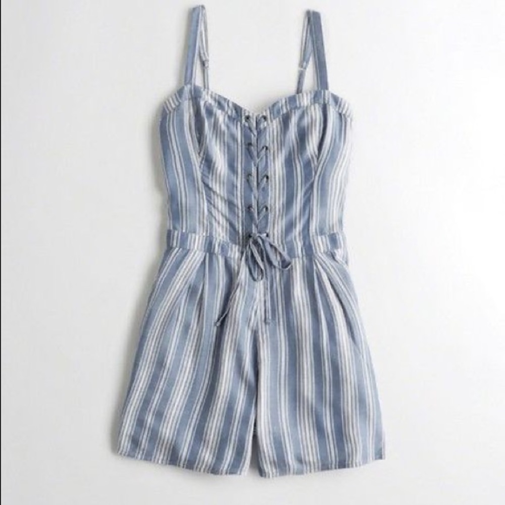 Hollister Lace Up Romper